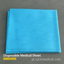 Folha de azul sem tecido médica descartável